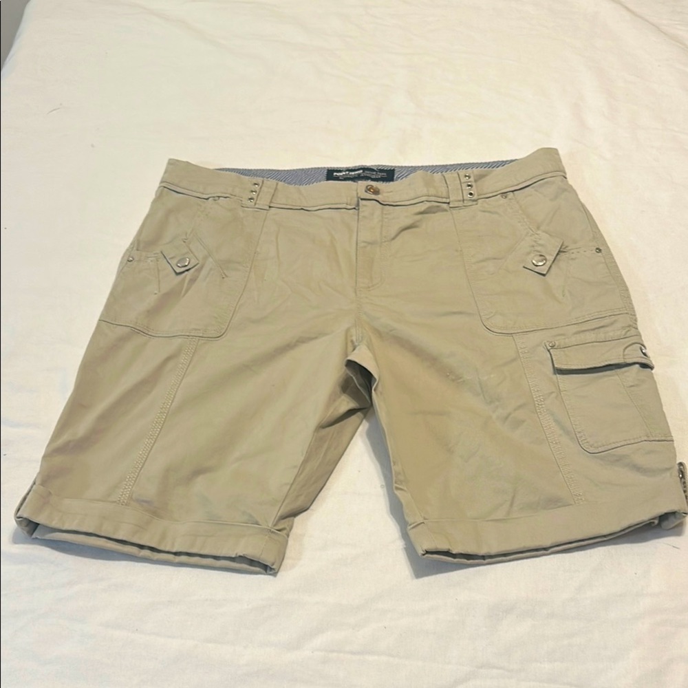 Point Zero Tan Bermuda Shorts Casual Style